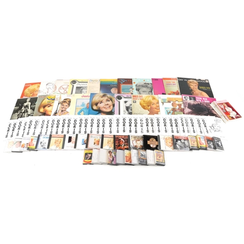 647 - Collection of Doris Day ephemera including vinyl LP record, tape cassettes, CDs and newsletters of T... 