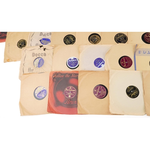 650 - Collection of 78rpm records including Ethel Smith, Bing Crosby, Roberto Ingles & His Orchestra and T... 