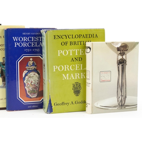 2385 - Small group of antique reference books including The Sandon Guide to Royal Worcester Figures, Domest... 