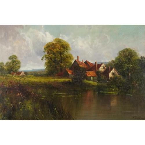  H. Cooper - Near Cowfield Sussex, early 20th century British school oil on canvas, signed and dated ... 