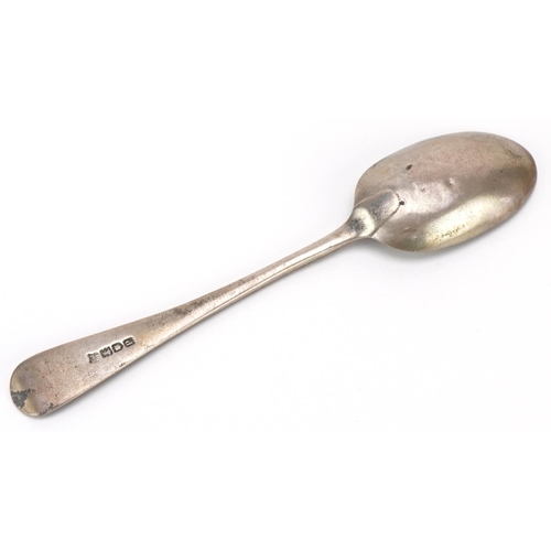 472 - Josiah Williams & Co, Edwardian silver spoon housed in a Harrods velvet and silk lined fitted case, ... 