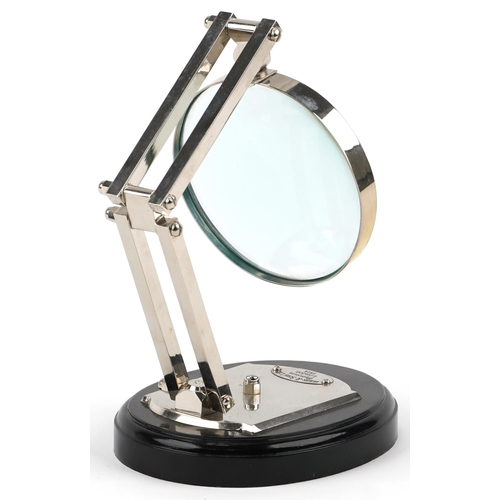 1217 - Adjustable desktop magnifying glass, 30cm high fully extended