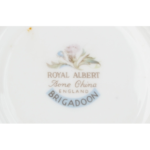 562 - Royal Albert Brigadoon six piece dinner and tea service, the teapot 19cm high