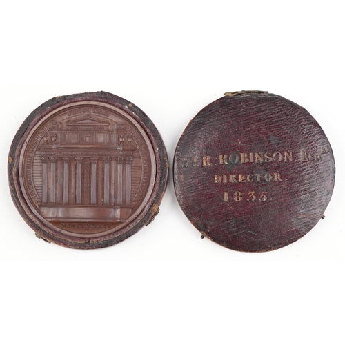 339 - Good coromandel travelling vanity box which was presented to William R Robinson (1792-1866), the for... 