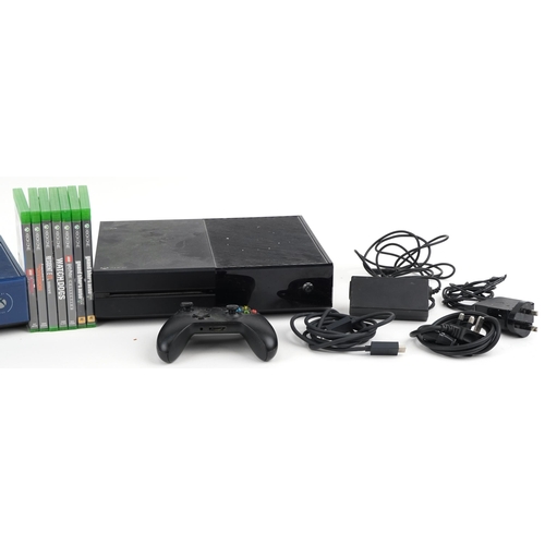 2066 - Two Xbox One games consoles with controllers and a collection of games including Lego Marvel Adventu... 