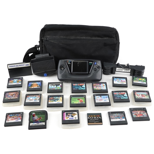 2063 - Sega Game Gear hand held games console with a collection of games model 2110-50