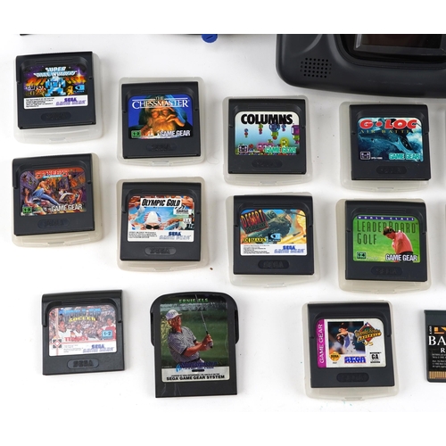 2063 - Sega Game Gear hand held games console with a collection of games model 2110-50