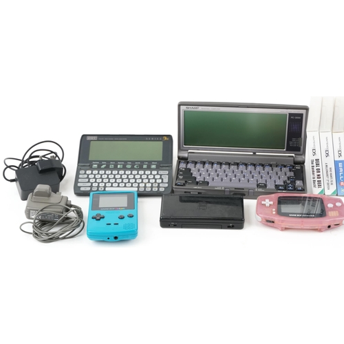 2074 - Hand held games consoles, games and accessories including Sony PSP, Nintendo Gameboy Colour, Nintend... 