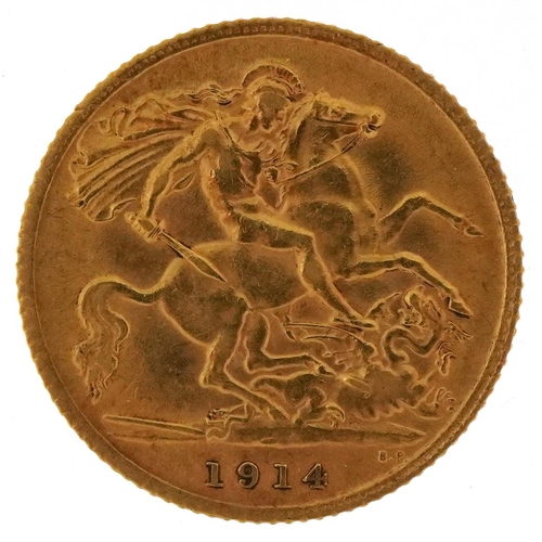 2078 - George V 1914 gold half sovereign