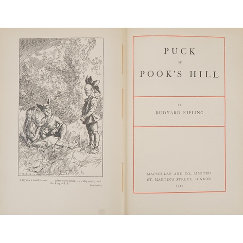 2375 - Kipling, Rudyard. Puck of Pook's Hill, Macmillan & Co Limited together with Rutherford, Mark. The Re... 