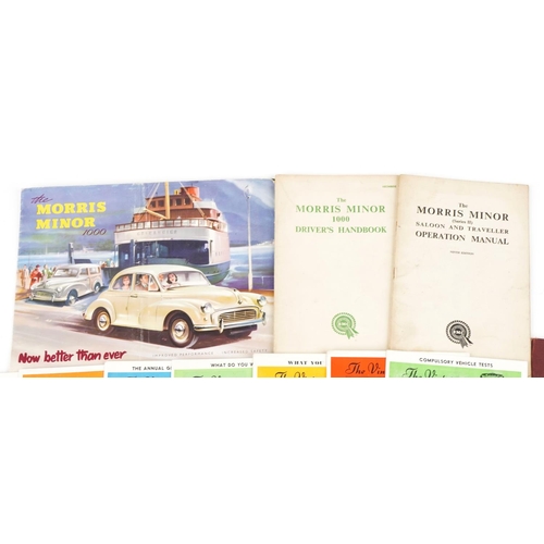 2452 - Automobilia, twelve copies of The Vintage Monthly Journal, a Morris Minor 1000 Driver's Handbook, Th... 