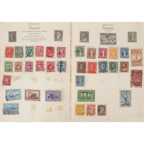 2272 - The Royal Mail stamp album for The Stamps of the World with a glazed stamp box, 11cm wide