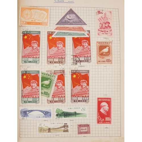 2273 - A stamp album of British and world stamps, mainly a large collection of Chinese stamps