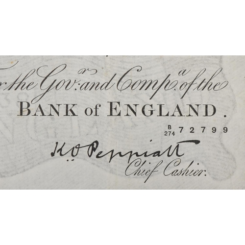 2214 - White Bank of England five pound note, dated September 10th 1938