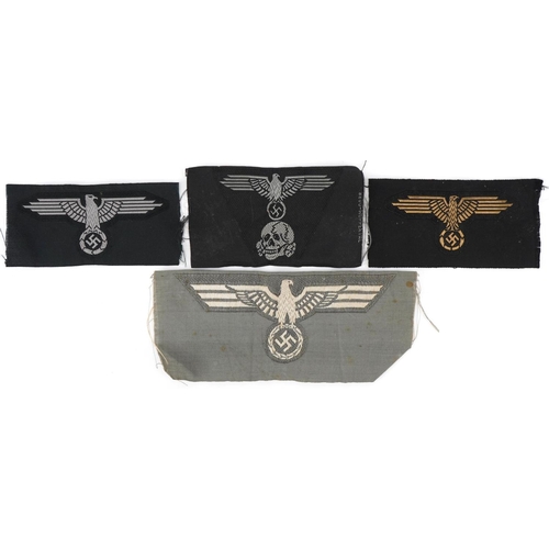 2605 - Four German military World War II insignia patches