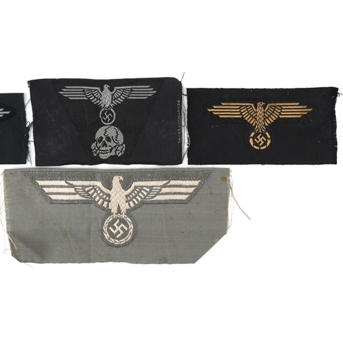 2605 - Four German military World War II insignia patches