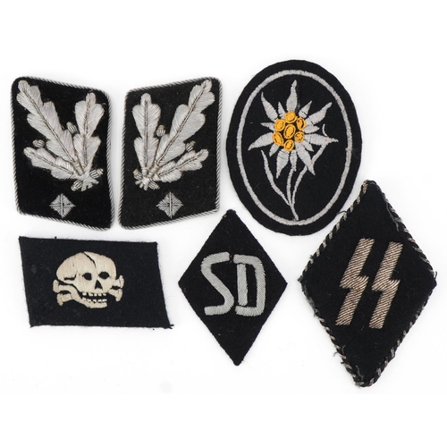 2600 - Six German military interest cloth patches