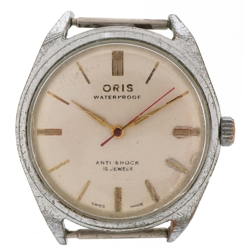 3183 - Oris, vintage gentlemen's Oris manual wind wristwatch having Champagne dial, the case 33mm wide