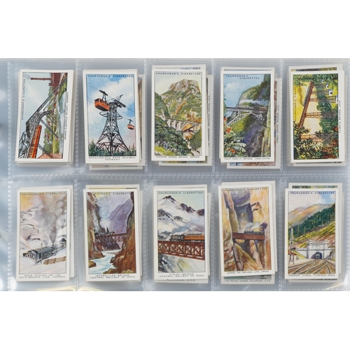 2296 - Nine albums of cigarette cards to include Player's Natural History set of fifty, Ogden's Zoo Studies... 