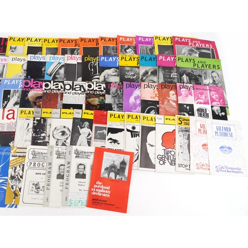 2318 - Collection of Plays & Players magazines, predominantly 50s and 60s, together with various other thea... 