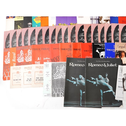 2316 - Collection of The Theatre Royal Brighton programmes, predominantly 1960s and 70s, together with a co... 