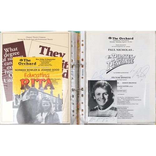 2315 - Small group of signed photographs and programmes including Status Quo, Jimmy Tarbuck, Danny La Rue a... 