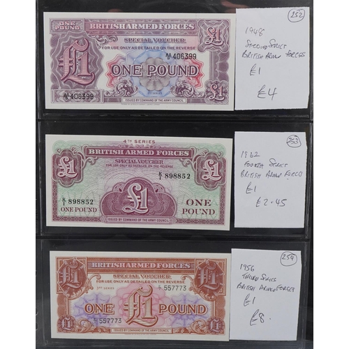 2229 - Vintage banknotes to include North of Scotland Bank Limited 1945 one pound, National Bank of Scotlan... 