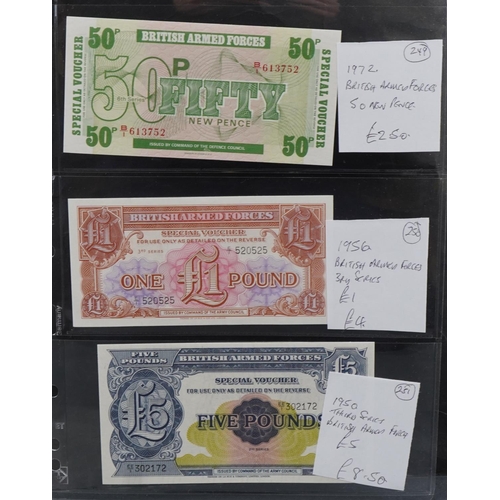 2229 - Vintage banknotes to include North of Scotland Bank Limited 1945 one pound, National Bank of Scotlan... 