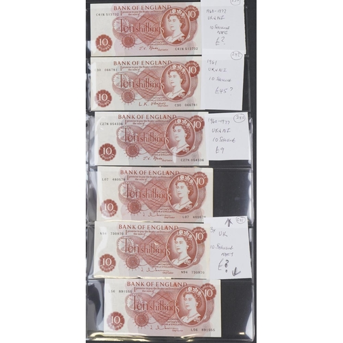 2232 - Vintage British banknotes to include a limited edition Year 2000 ten pound banknote serial number YR... 