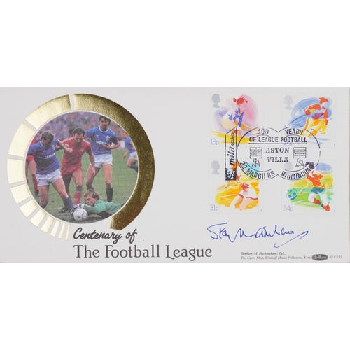 2394 - Two commemorative football covers, each signed, one by Alex Fergusson, dated 6th November 2006 and t... 