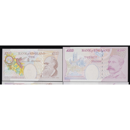 2228 - Uncirculated set of British banknotes comprising five pounds, ten pounds, twenty pounds and fifty po... 