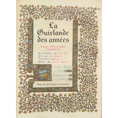 2377 - Gide, Romain, Collette, Mauriac, La Guirlandes des Années, French language reproduction hardback boo... 