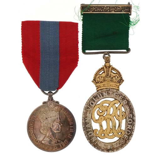 2525 - Elizabeth II Imperial Service medal for Faithful Service awarded to Kenneth Alan Sanders together wi... 