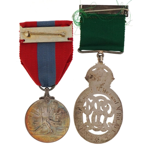 2525 - Elizabeth II Imperial Service medal for Faithful Service awarded to Kenneth Alan Sanders together wi... 