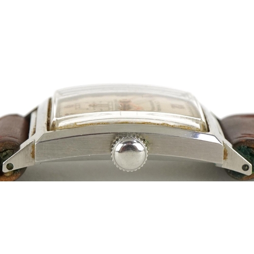 3252 - Cyma, gentlemen's Art Deco Watersport manual wind wristwatch with subsidiary dial, the case 22.5mm w... 