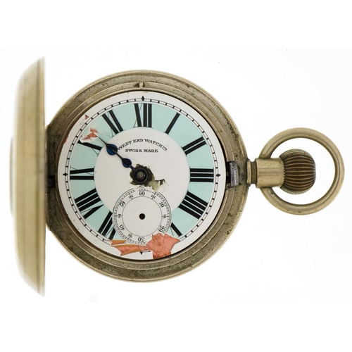 3268 - West End Watch Co, gentlemen's half hunter pocket watch (for restoration), 52mm in diameter