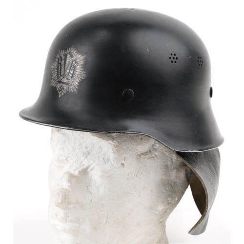 2636 - German military Luftschutz civil air defence M34 helmet