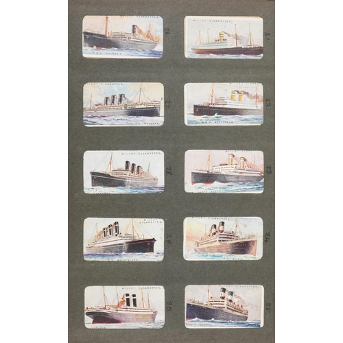 2302 - Vintage cigarette cards to include a full set of Merchant Ships of the World by Wills Cigarettes, a ... 