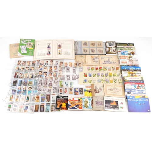 2301 - Cigarette and tea cards to include Gallagher's film episodes, film partners, portraits of famous sta... 