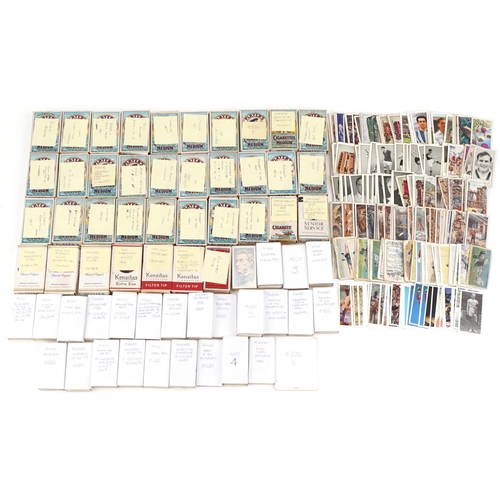 2300 - Quantity of cigarette cards, many in the original boxes, to include Virginia tobacco, Kensitas, Wood... 