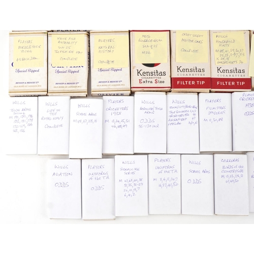 2300 - Quantity of cigarette cards, many in the original boxes, to include Virginia tobacco, Kensitas, Wood... 