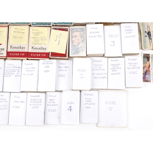 2300 - Quantity of cigarette cards, many in the original boxes, to include Virginia tobacco, Kensitas, Wood... 