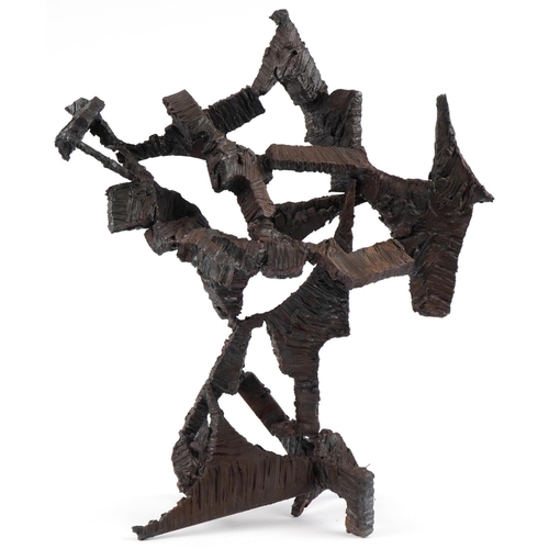 132 - Ilhan Koman 1921-1986 (Turkish-Swedish), large Modernist iron sculpture, 62cm high