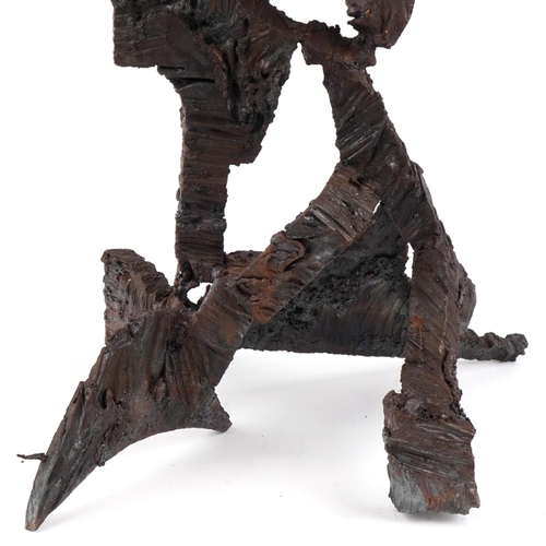 132 - Ilhan Koman 1921-1986 (Turkish-Swedish), large Modernist iron sculpture, 62cm high