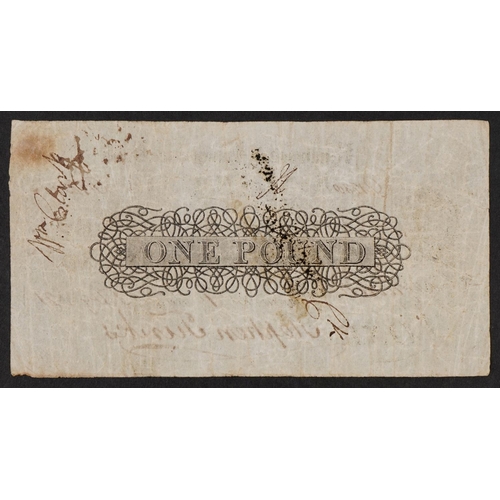 2216 - Ringwood & Hampshire Bank 1821 one pound note