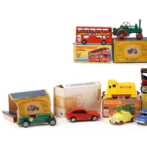 2012 - A small collection of die cast model vehicles including Matchbox and Models of Yesteryear