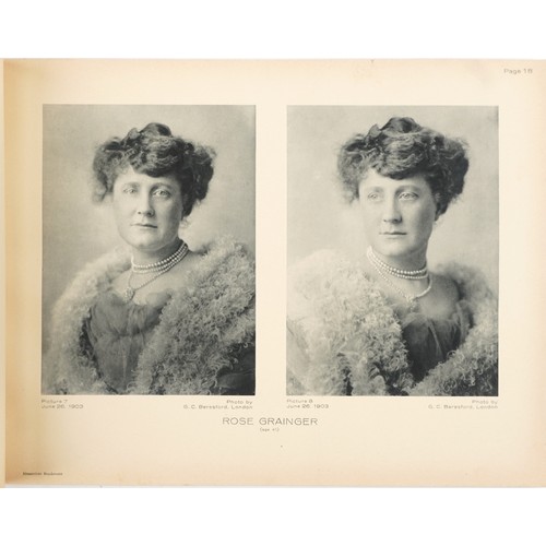 2376 - Grainger, Percy. Photos of Rose Grainger and 3 Short Accounts of Her Life by Herself in her Own Hand... 