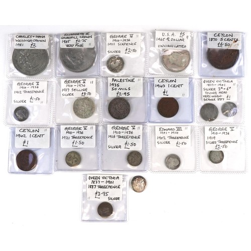 2165 - Antique and later British and world coins including Greek Alexander the Great silver drachm with cer... 