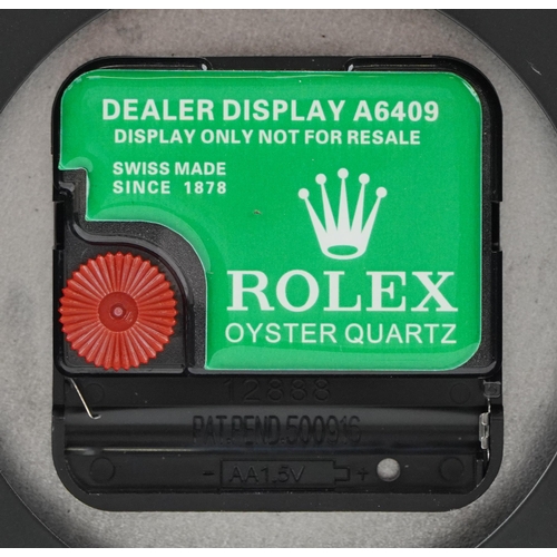 1228 - Rolex Daytona design dealer's display wall clock, 35cm in diameter