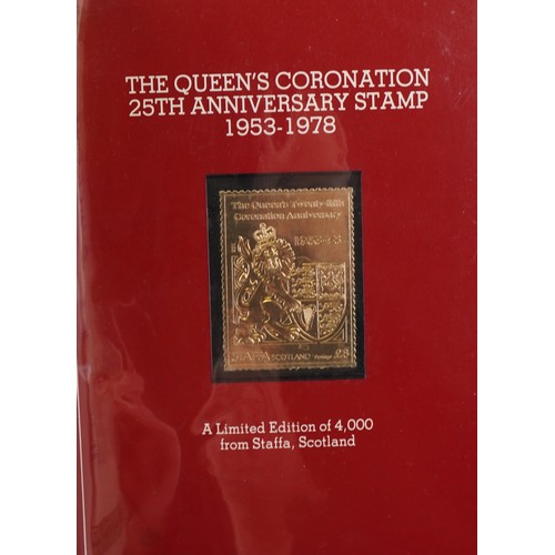 2295 - British and world stamps including gold stamp replicas